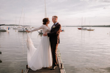 Sesja ślubna nad jeziorem Miedwie